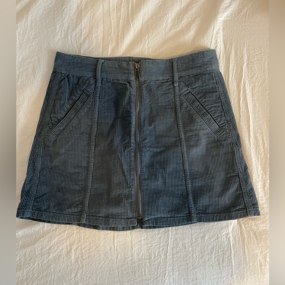 American Eagle Teal Corduroy Skirt